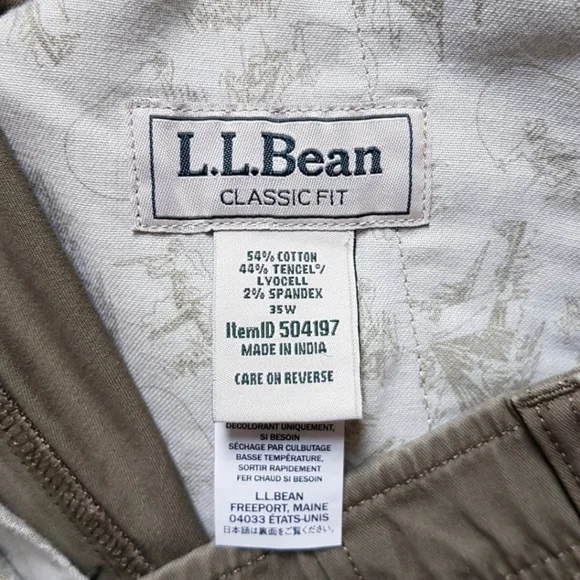 35W NWT L.L.Bean Tencel Shorts - Picture 4 of 8